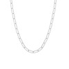 Sterling Silver 18" Rhodium Plated Paperclip Necklace