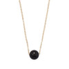 16" + 2" Gold Filled Black Onyx Necklace