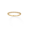 Sterling Silver 14 Karat Gold Plated Thin CZ Ring