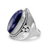 Sterling Silver Oxidized Lapis Ring