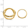 14k Gold w/ White Rhodium Ladies Fancy Two AAA Diamond 16.5mm Coin Bezel Ring