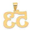 14k Yellow Gold Polished Number 53 Pendant