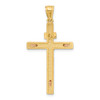 14K Two-tone Gold INRI Crucifix Pendant C4763