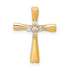 14k Yellow Gold Diamond Cross Slide Pendant PM5013-016-YA