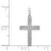 14k White Gold 1/6ctw Diamond Cross Pendant PM5058-016-WA