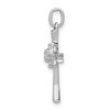 14k White Gold 1/15ctw Diamond Cross Pendant PM5081-008-WA