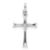 14k White Gold 1/15ctw Diamond Cross Pendant PM5081-008-WA