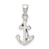 Sterling Silver Polished Anchor Pendant QC9431