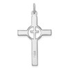 Sterling Silver Rhodium-plated & Gold Tone Cross Pendant QC9699