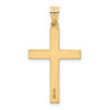 14k Yellow Gold Polished .02ctw Diamond Cross Pendant XR779