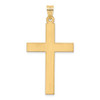 14k Yellow Gold Polished .03ctw Diamond Cross Pendant
