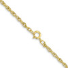 10k Yellow Gold 24 inches 1.55mm Carded Cable Rope Chain