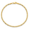 10" 10k Yellow Gold 2.4mm Flat Anchor Chain Anklet