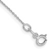 10" 10k White Gold .6mm Diamond-cut Cable Chain Anklet