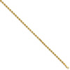 9" 10k Yellow Gold 4mm Hollow Diamond-cut Rope Chain