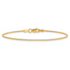 10" 10k Yellow Gold 1.2mm Parisian Wheat Chain Anklet