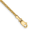 7" 10k Yellow Gold 1.5mm Box Chain