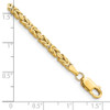 8" 10k Yellow Gold 2.5mm Byzantine Chain