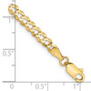 7" 10k Yellow Gold 3.7mm Lightweight Flat Cuban Chain