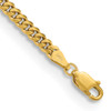 7" 10k Yellow Gold 3.5mm Solid Miami Cuban Chain