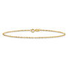 7" 10k Yellow Gold 1.1mm Singapore Chain