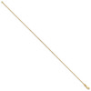 10" 10k Yellow Gold 1.4mm Solid Polished Cable Chain Anklet