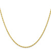 26" 10k Yellow Gold 2mm Diamond-cut Quadruple Rope Chain