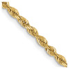 26" 10k Yellow Gold 2.25mm Diamond-cut Quadruple Rope Chain