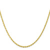 26" 10k Yellow Gold 2.25mm Diamond-cut Quadruple Rope Chain