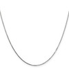 14" 14K White Gold 14 inch .7mm Box with Spring Ring Clasp Chain