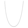 18" 10k White Gold .95mm Box Chain