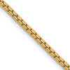 16" 10k Yellow Gold 1.5mm Box Chain