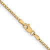 16" 10k Yellow Gold 1.5mm Box Chain