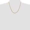 22" 10k Yellow Gold 2mm Byzantine Chain