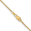 18" 10k Yellow Gold 1.3mm Diamond-cut Cable Chain