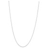 24" 10k White Gold .6mm Diamond-cut Cable Chain