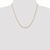 20" 10k Yellow Gold 1.45mm Diamond-cut Cable Chain