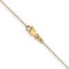 20" 10k Yellow Gold .8mm Diamond-cut Cable with Spring Ring Clasp Chain