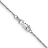 16" 10k White Gold 1mm Cable Chain