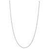 18" 10k White Gold 1mm Cable Chain