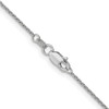 18" 10k White Gold 1mm Cable Chain