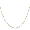 30" 14K Yellow Gold 30 inch .8mm Diamond-cut Round Open Link Cable with Lobster Clasp Chain