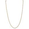 24" 10k Yellow Gold 2.4mm Round Open Link Cable Chain