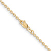 16" 10k Yellow Gold 2mm Round Open Link Cable Chain