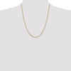 22" 10k Yellow Gold 2mm Round Open Link Cable Chain