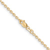 22" 10k Yellow Gold 2mm Round Open Link Cable Chain