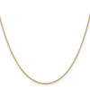 22" 10k Yellow Gold 1.2mm Cable Chain