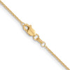 18" 10k Yellow Gold 1.2mm Cable Chain