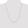 24" 10k Yellow Gold 1.2mm Cable Chain