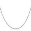 22" 10K White Gold 1.2mm Cable Chain